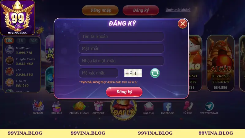 Hướng dẫn tham gia đăng ký tài khoản chính chủ tại 99vina
